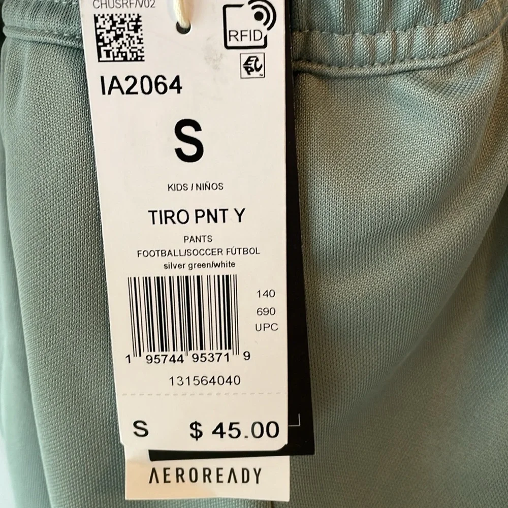 NWT Adidas‎ Girls Tiro Green Pant